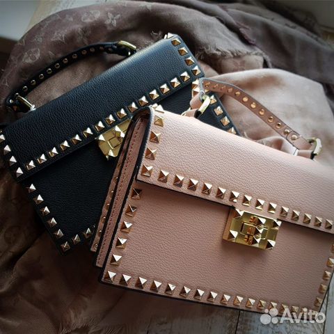 Сумка Valentino Garavani rockstud Валентино черная Сумка Valentino Garavani rockstud Валентино черная