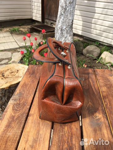 Портфель кожаный ретро