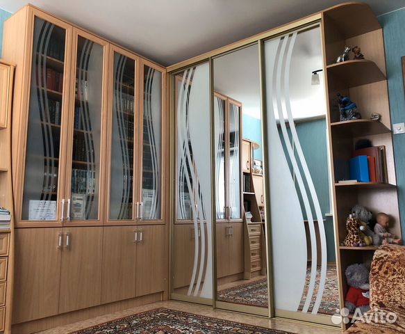 Шкаф купе+книжный шкаф (новое)