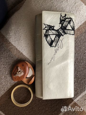 Клатч кожаный, мини сумка