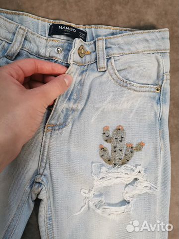 Джинсы Mango для девочки 4-5 лет рост 110-116