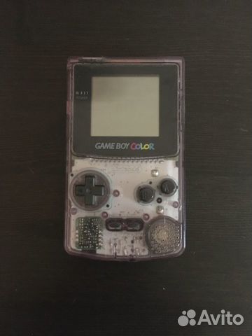 Game Boy Color, прозрачный и с картриджами