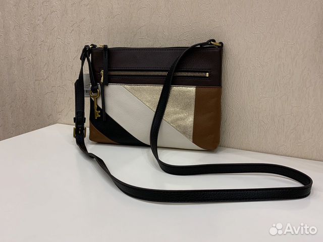 Сумка Fossil коричневая кроссбоди