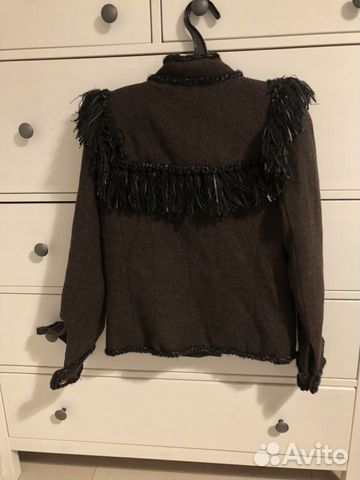 Шерстяной пиджак в стиле Chanel xs-s