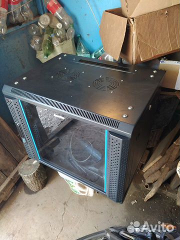 Новый шкаф Hyperline TWB-0945-GP-RAL9004 Новый шкаф Hyperline TWB-0945-GP-RAL9004