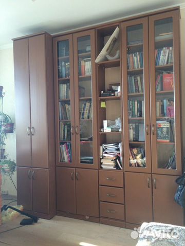 Шкаф книжный и платяной (комплекс)