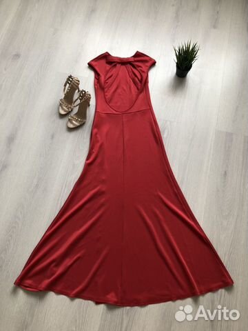 Платье вечернее красное