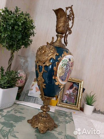 Кувшин - подсвечник.старинный.бронза