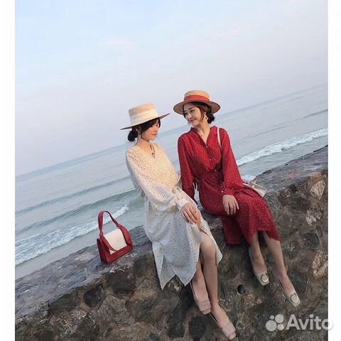 Платье - халат в корейском стиле