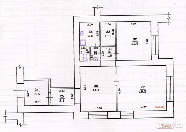 Помещение свободного назначения, 65.6 м² Помещение свободного назначения, 65.6 м²