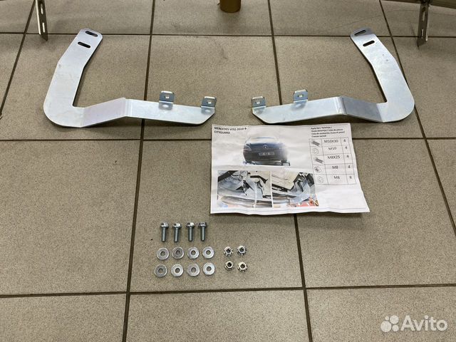 Защита переднего бампера Mercedes Vito w639 2010