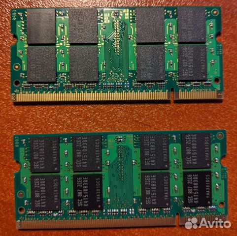 Память DDR2 sodimm Samsung 2 x 1 Гб Память DDR2 sodimm Samsung 2 x 1 Гб