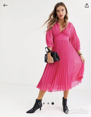 Платье ASOS Design 50 размер новое розовое фуксия Платье ASOS Design 50 размер новое розовое фуксия