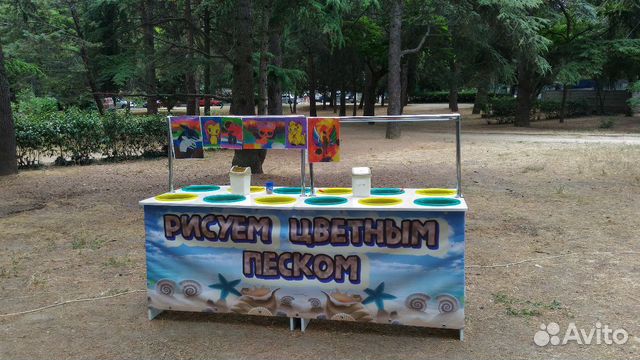 Стол для рисования цветным песком Стол для рисования цветным песком