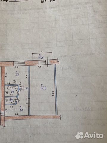 1-к квартира, 31.6 м², 5/5 эт.