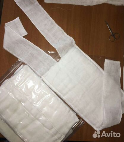 Ватно-марлевые повязки для обж (школы/детский сад)