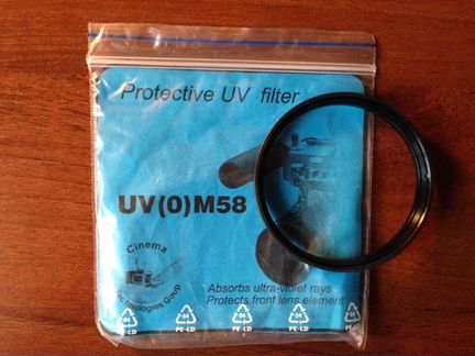 Защитное стекло / уф фильтр CTG UV(0) M58