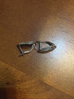 Серебряный сережки