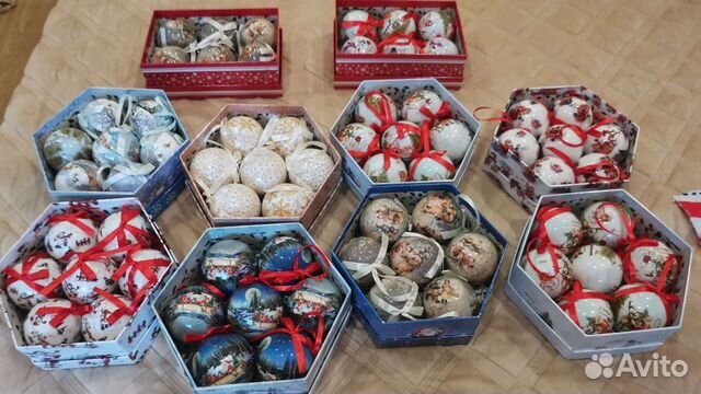 Новогодний набор ёлочных шаров