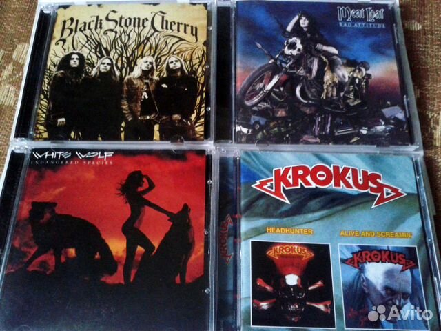 CD-диски (хард-рок,хэви-метал) цена за 4 шт