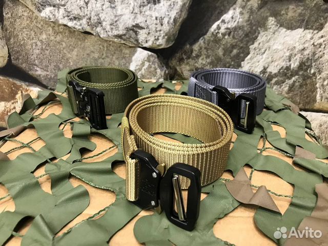 Ремень текстильный стропа пряжка кобра