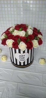 Букеты цветы мыльные розы