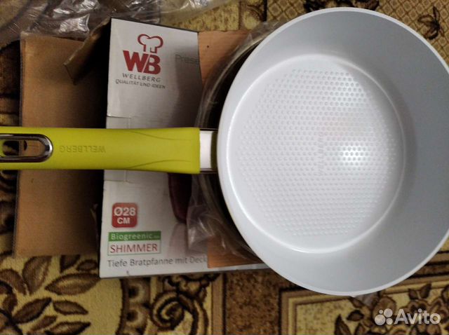 Сковорода с крышкой Глубокая, Новая