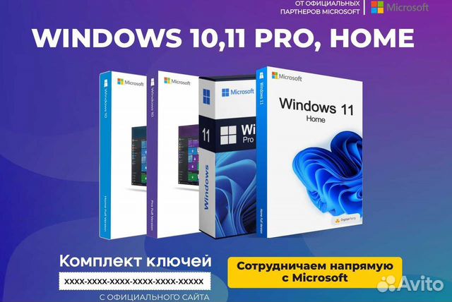 Windows 10, Windows 11 Pro/Home ключ