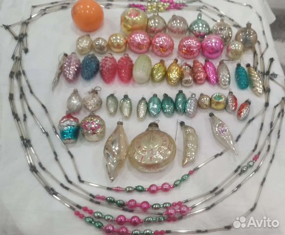 Елочные игрушки СССР советские штучно