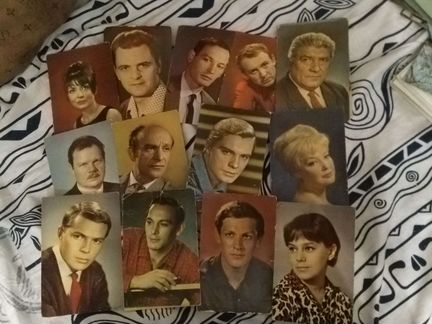 Открытки СССР чистые с артистами