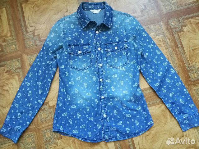 Рубашка джинсовая