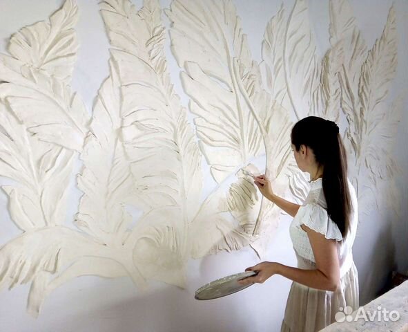 Барельеф, лепнина, роспись стен, картины