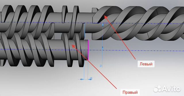 Шнековые пары. Разработка. Изготовление
