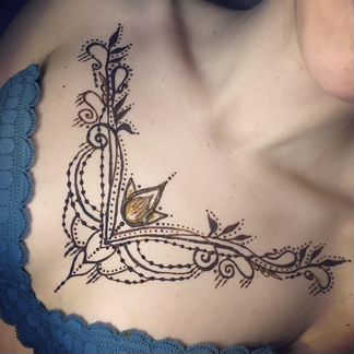 Хна для Мехенди, временных тату, чёрная