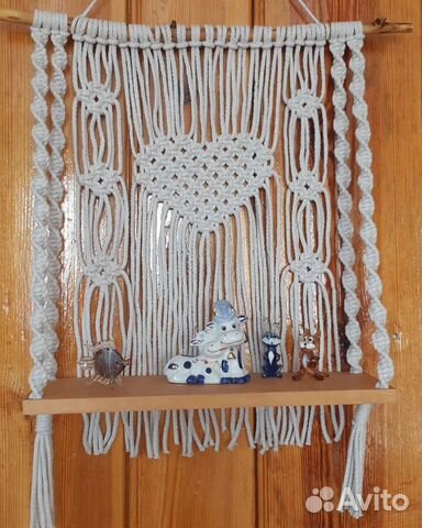 Полочка макраме
