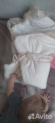 Конверт на выписку зимний для девочки и для мальчи