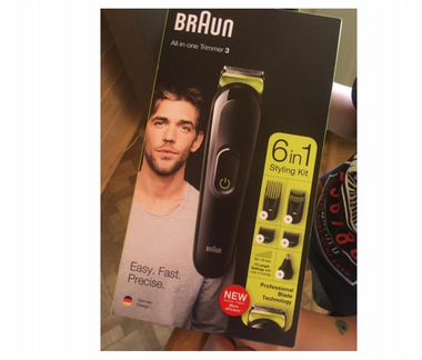 Триммер Braun MGK3221 (борода, усы, голова)