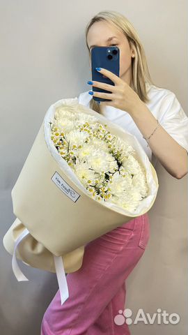 Хризантемы с ромашками