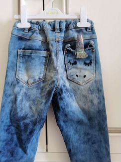 Новые джинсы Next для девочки р. 128см