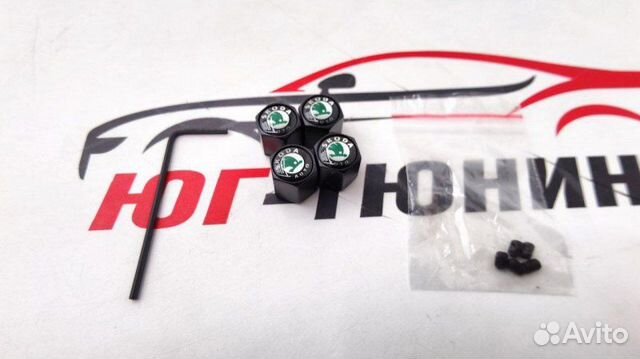 Колпачки на ниппель с анти кражей Skoda classic