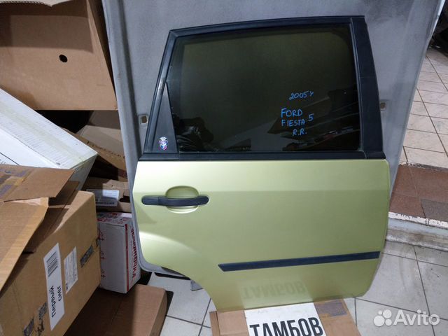 Задняя правая дверь в сборе форд фиеста 5 2005 год