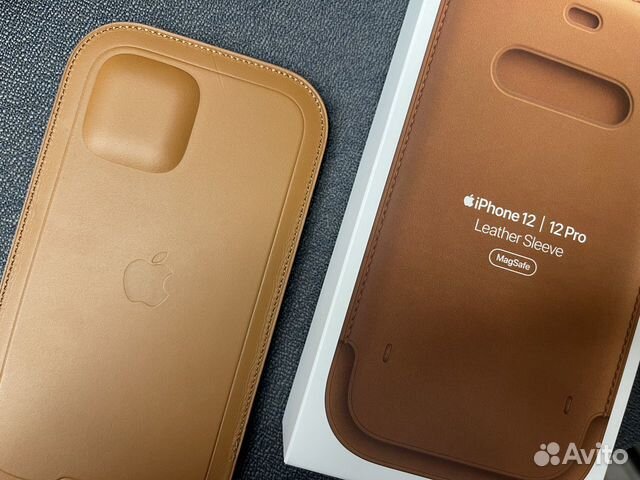 Чехол Apple iPhone Leather Sleeve для iPhone 12