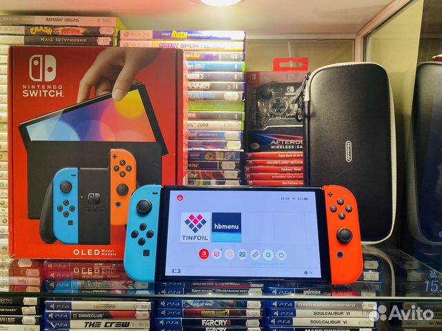 Новый Switch Oled прошитый + 128gb + гарантия