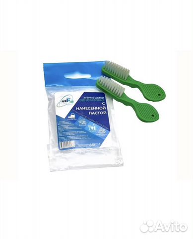 Зубная щетка с нанесенной пастой 2 шт