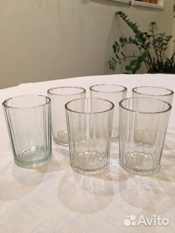 Рюмки стопки граненые 100гр СССР, клеймо октябрь