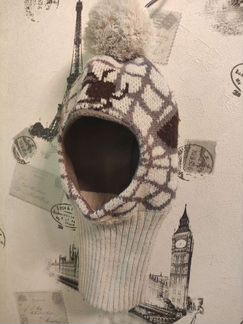 Шапка шлем для мальчика зима