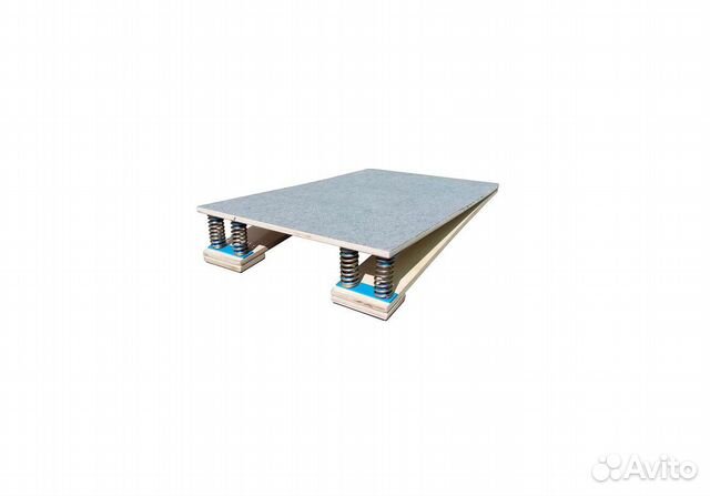 Мостик гимнастический, 4 пружины, 100x60x17 см