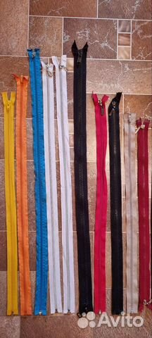 Молнии новые,разъемные,неразъемные разной длины