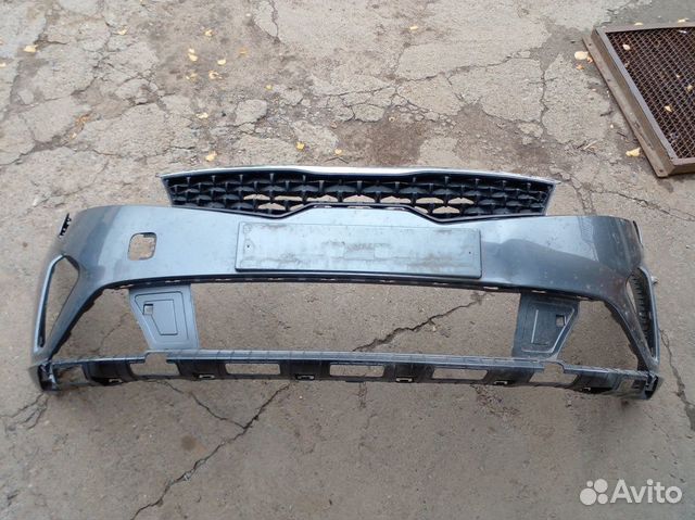 Бампер передний с решеткой Kia Rio 4 рестайлинг