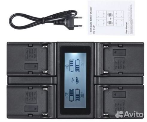 4 канальное зарядное устройство для sony NP-F970
